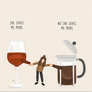 Temptation! ☕️,🍷, poshing!! ❤️